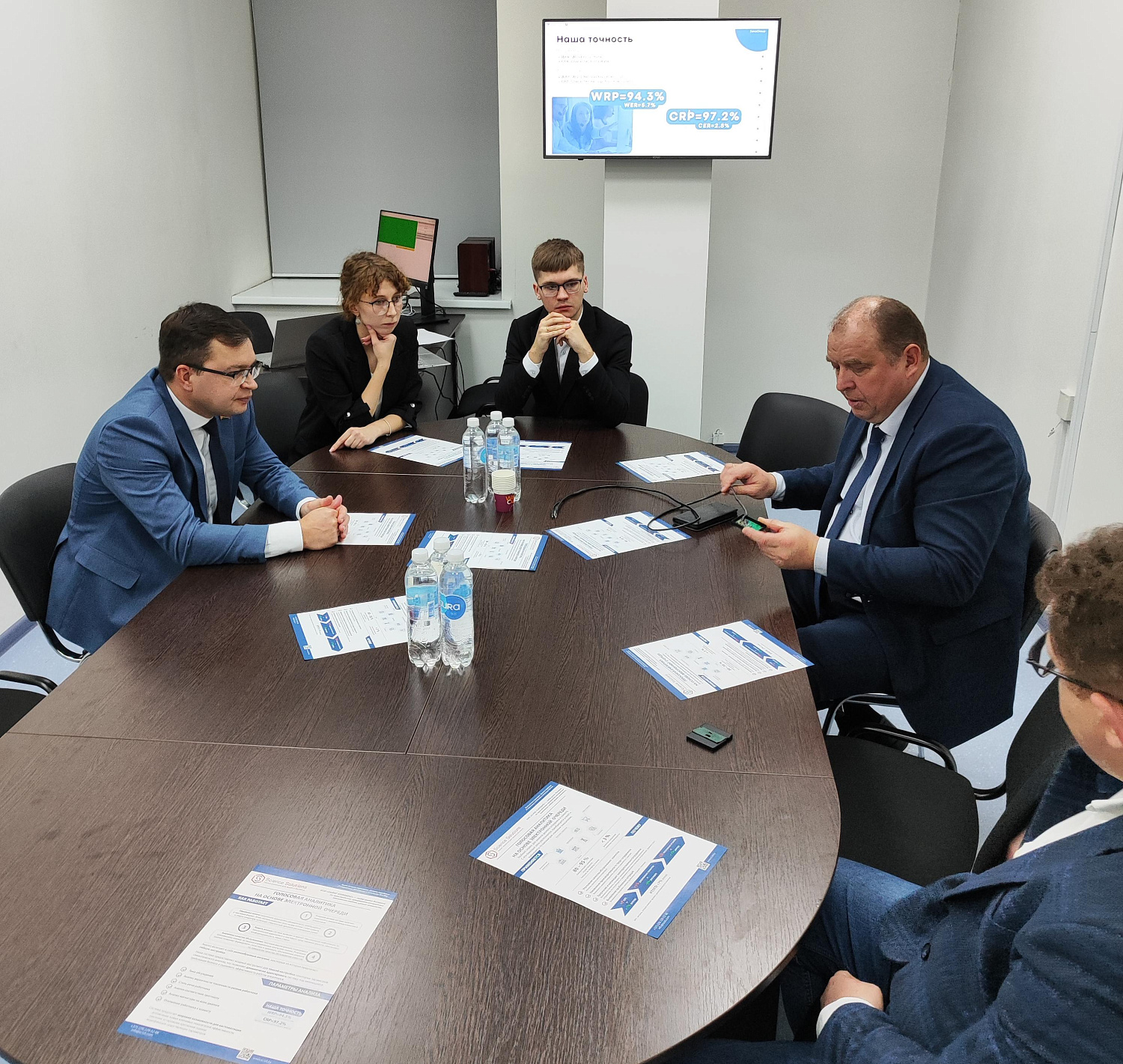 Руководители РУП «Белтелеком» и РУП «Белпочта» с рабочим визитом посетили офис ООО «Сайнс Солюшнс» 